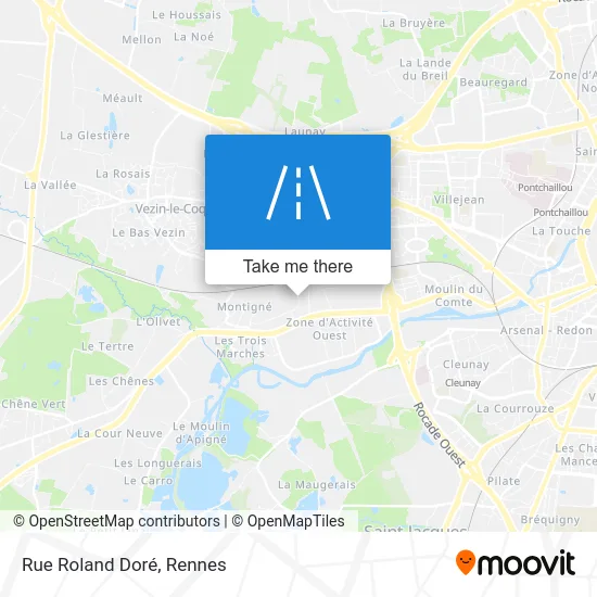 Rue Roland Doré map
