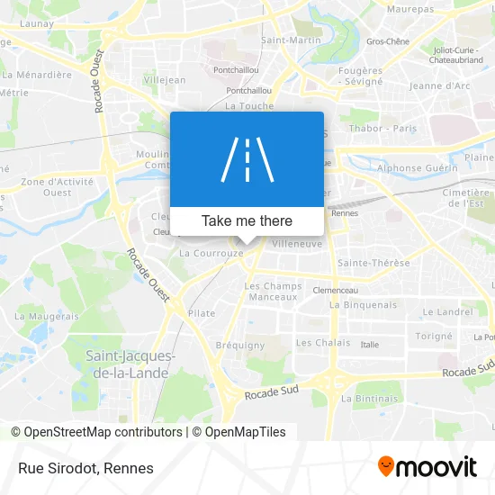 Mapa Rue Sirodot