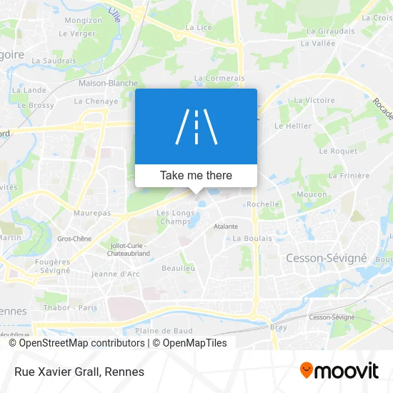 Rue Xavier Grall map