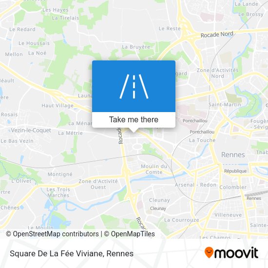 Square De La Fée Viviane map
