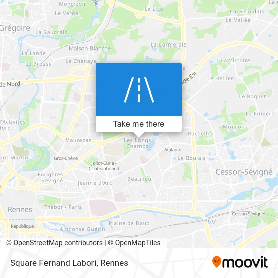 Square Fernand Labori map