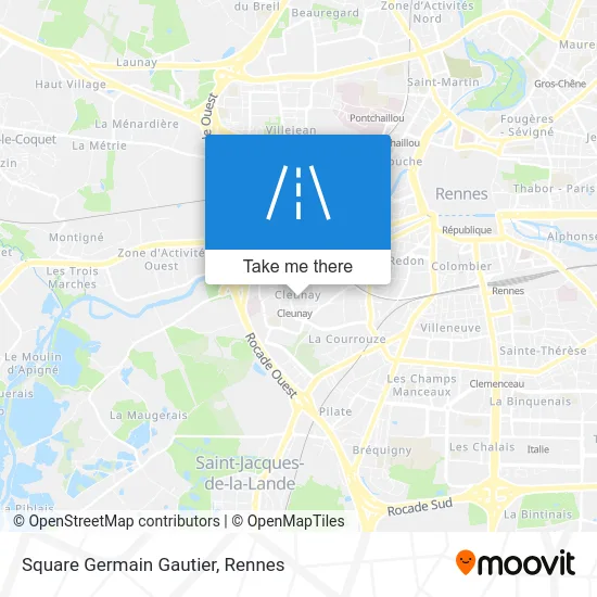 Square Germain Gautier map