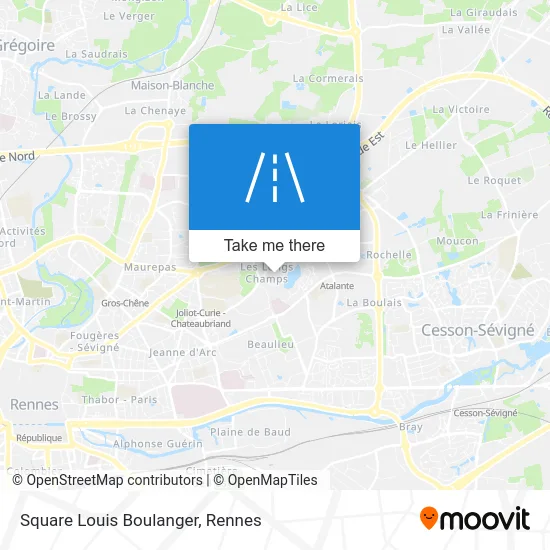 Square Louis Boulanger map