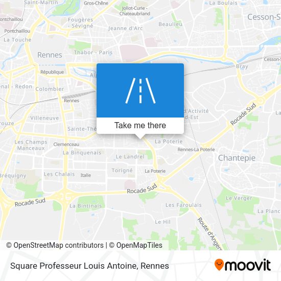 Square Professeur Louis Antoine map