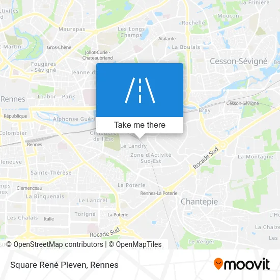 Square René Pleven map