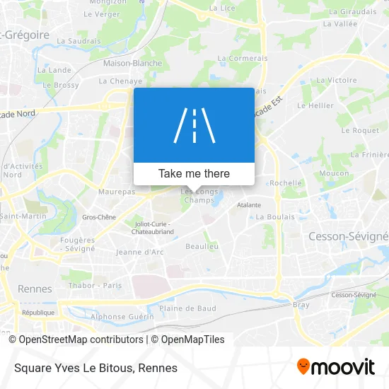 Square Yves Le Bitous map