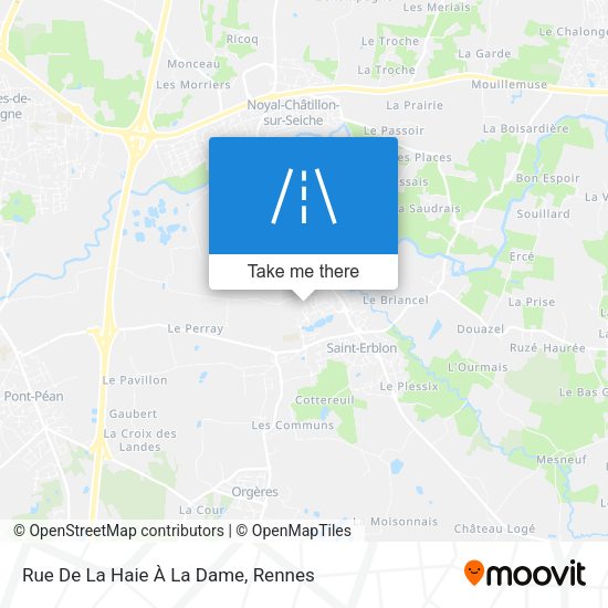 Rue De La Haie À La Dame map