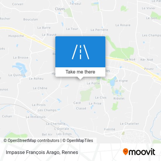 Impasse François Arago map