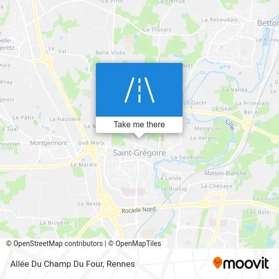 Allée Du Champ Du Four map