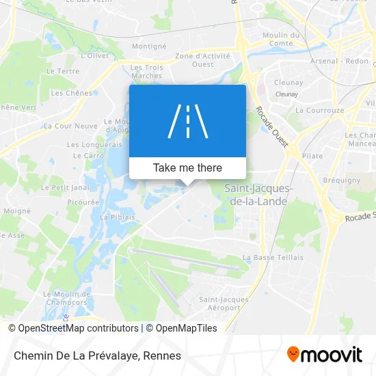 Chemin De La Prévalaye map