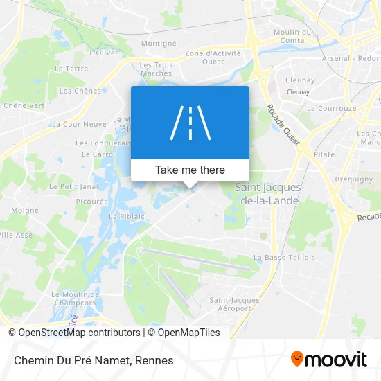 Chemin Du Pré Namet map