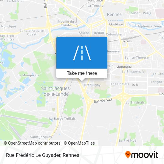 Rue Frédéric Le Guyader map