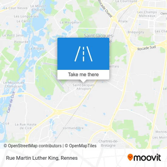 Rue Martin Luther King map