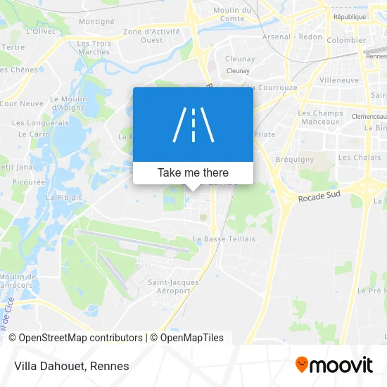 Villa Dahouet map