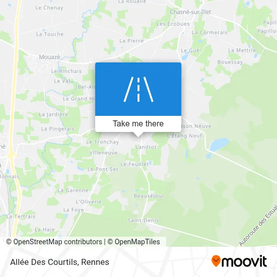Allée Des Courtils map