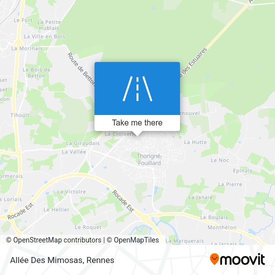 Allée Des Mimosas map