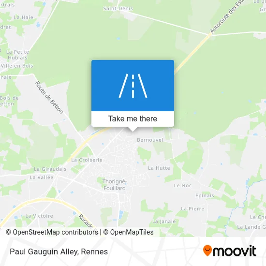 Allée Paul Gauguin map