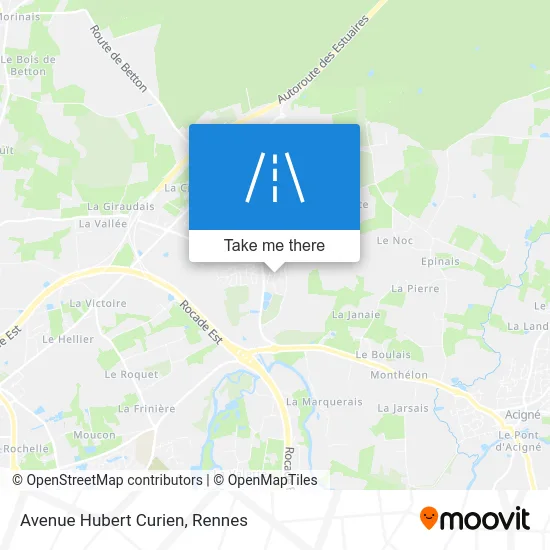 Avenue Hubert Curien map