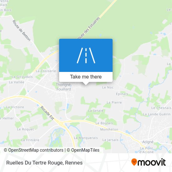 Ruelles Du Tertre Rouge map