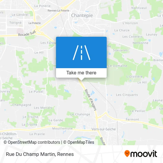 Mapa Rue Du Champ Martin