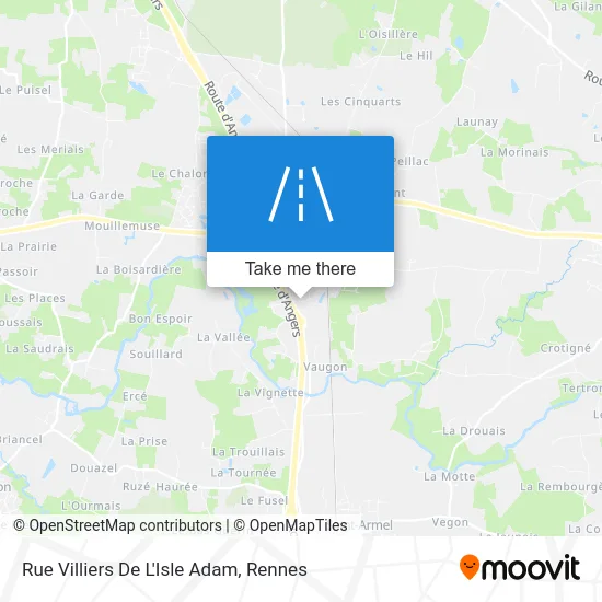 Rue Villiers De L'Isle Adam map