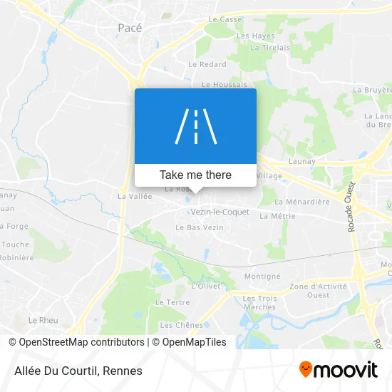 Allée Du Courtil map