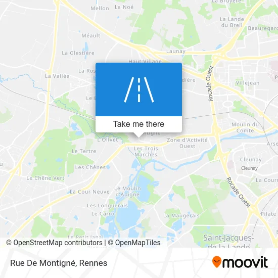 Rue De Montigné map