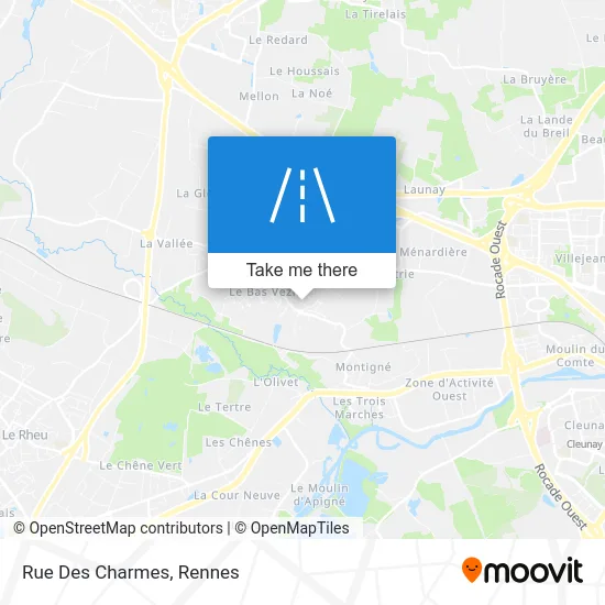 Mapa Rue Des Charmes