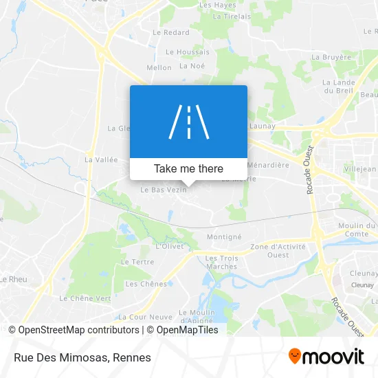Rue Des Mimosas map