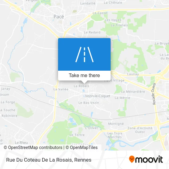 Rue Du Coteau De La Rosais map