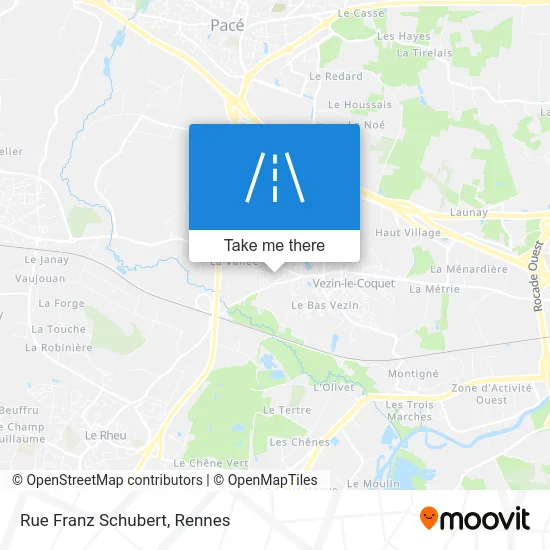 Rue Franz Schubert map