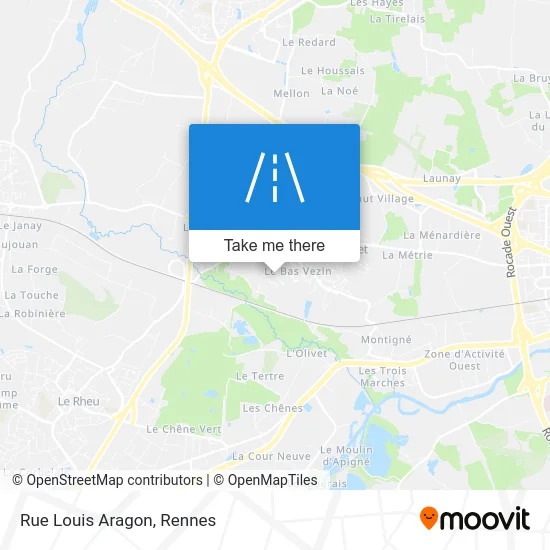 Rue Louis Aragon map
