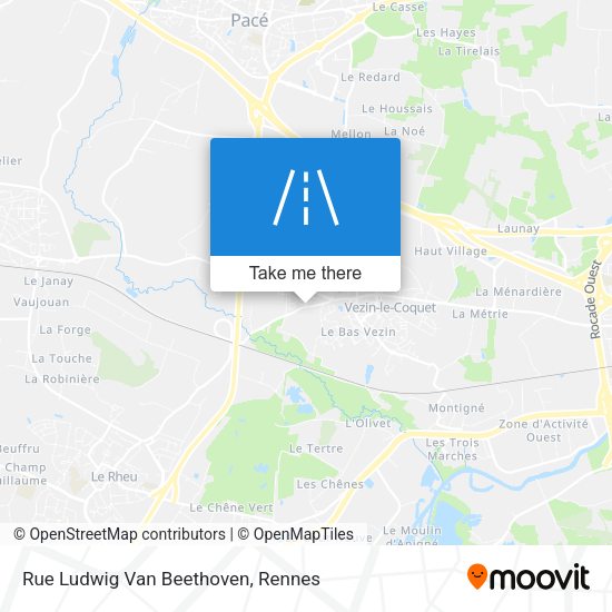Rue Ludwig Van Beethoven map