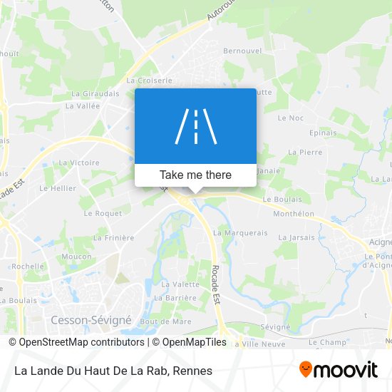La Lande Du Haut De La Rab map