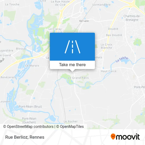 Rue Berlioz map