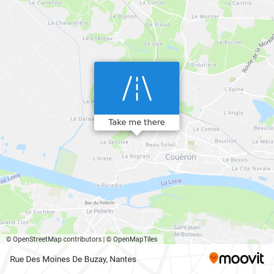 Mapa Rue Des Moines De Buzay