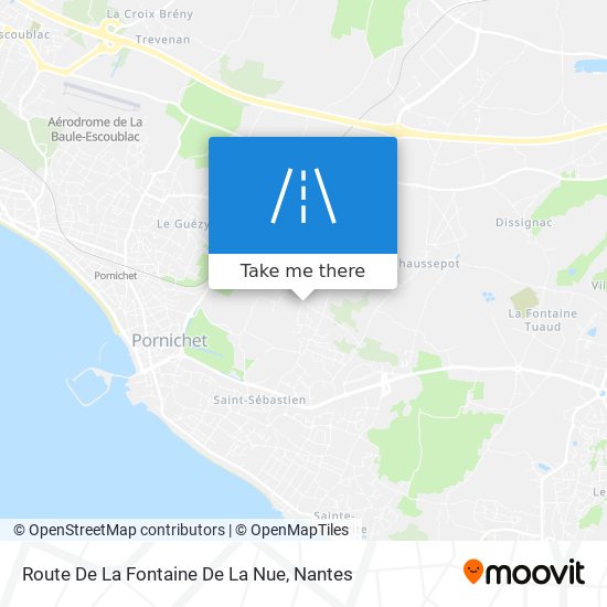 Mapa Route De La Fontaine De La Nue