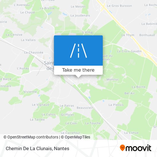 Chemin De La Clunais map