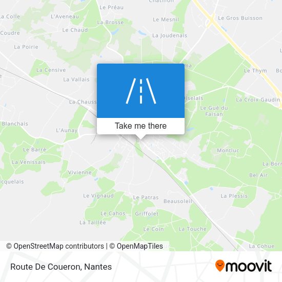 Route De Coueron map