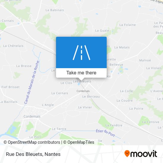 Rue Des Bleuets map