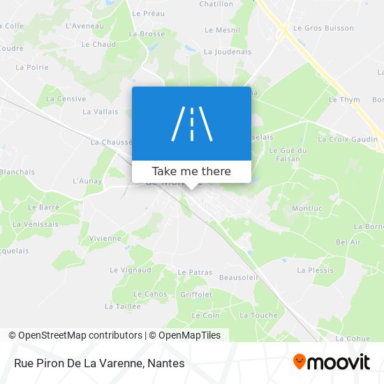 Mapa Rue Piron De La Varenne