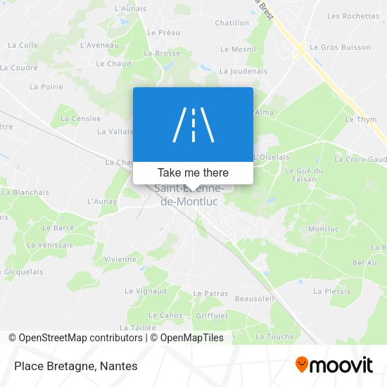 Place Bretagne map