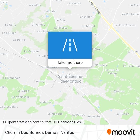 Chemin Des Bonnes Dames map