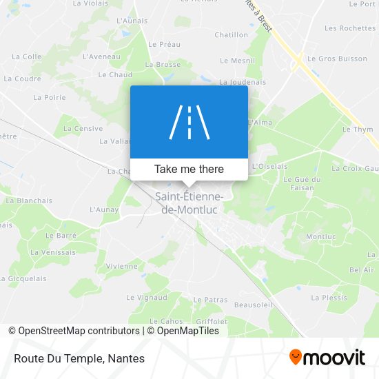Route Du Temple map