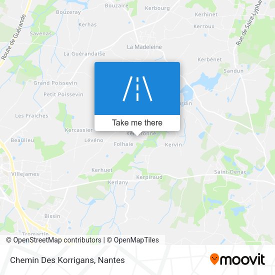 Chemin Des Korrigans map