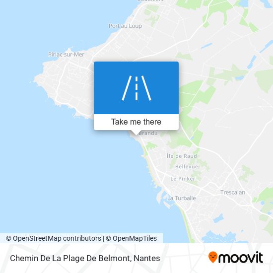 Mapa Chemin De La Plage De Belmont