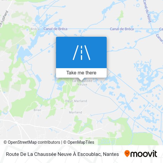 Route De La Chaussée Neuve À Escoublac map