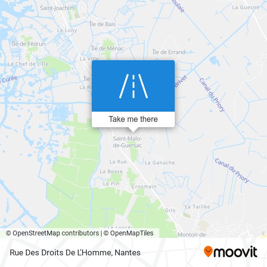 Mapa Rue Des Droits De L'Homme