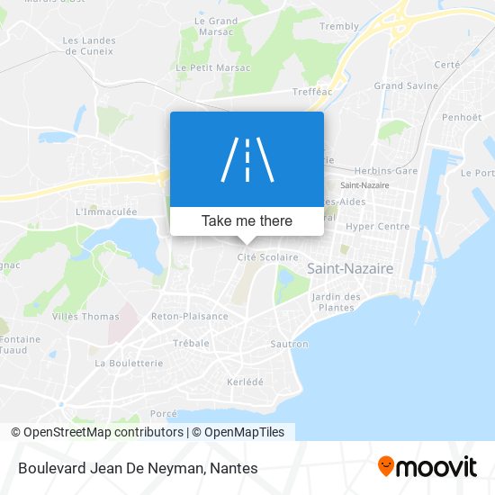 Mapa Boulevard Jean De Neyman