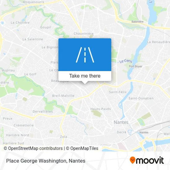 Place George Washington map